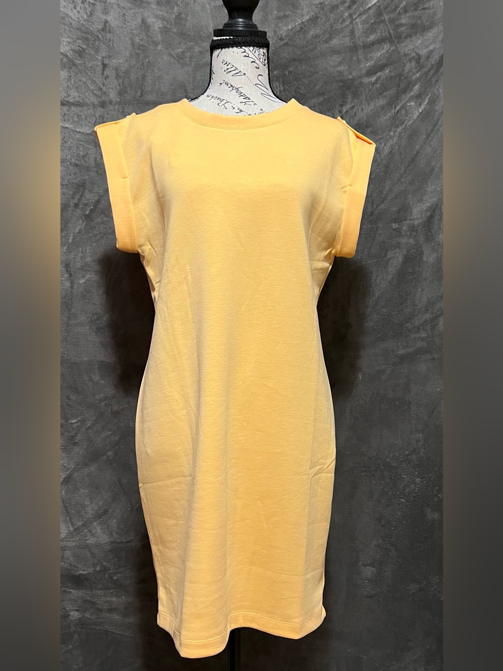 Sleeveless Mini Dress in Soft Yellow